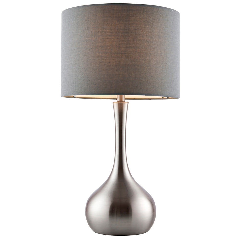 Piccadilly Touch Satin Nickel Table Lamp