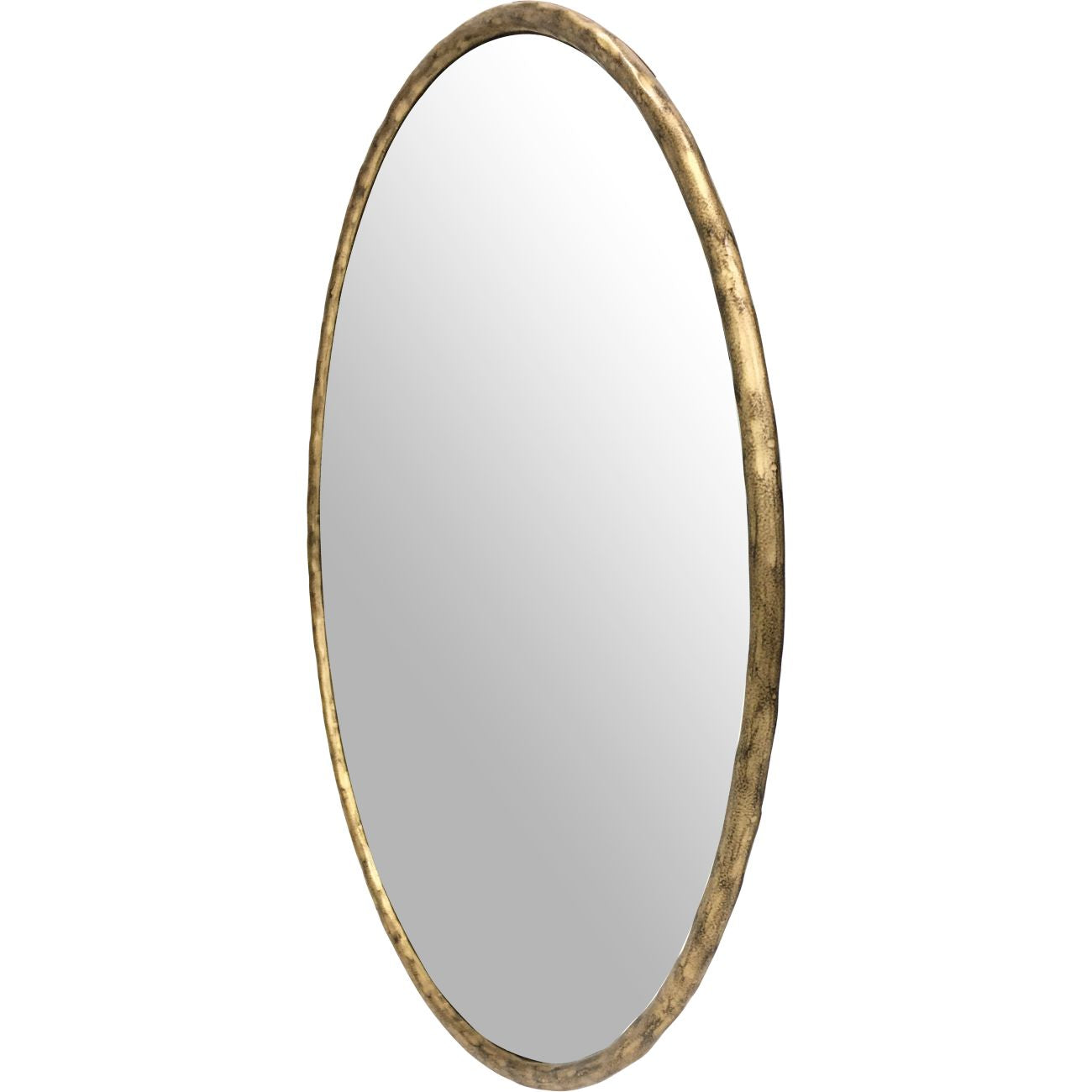 Patterdale Round Mirror Aged Champagne Finish