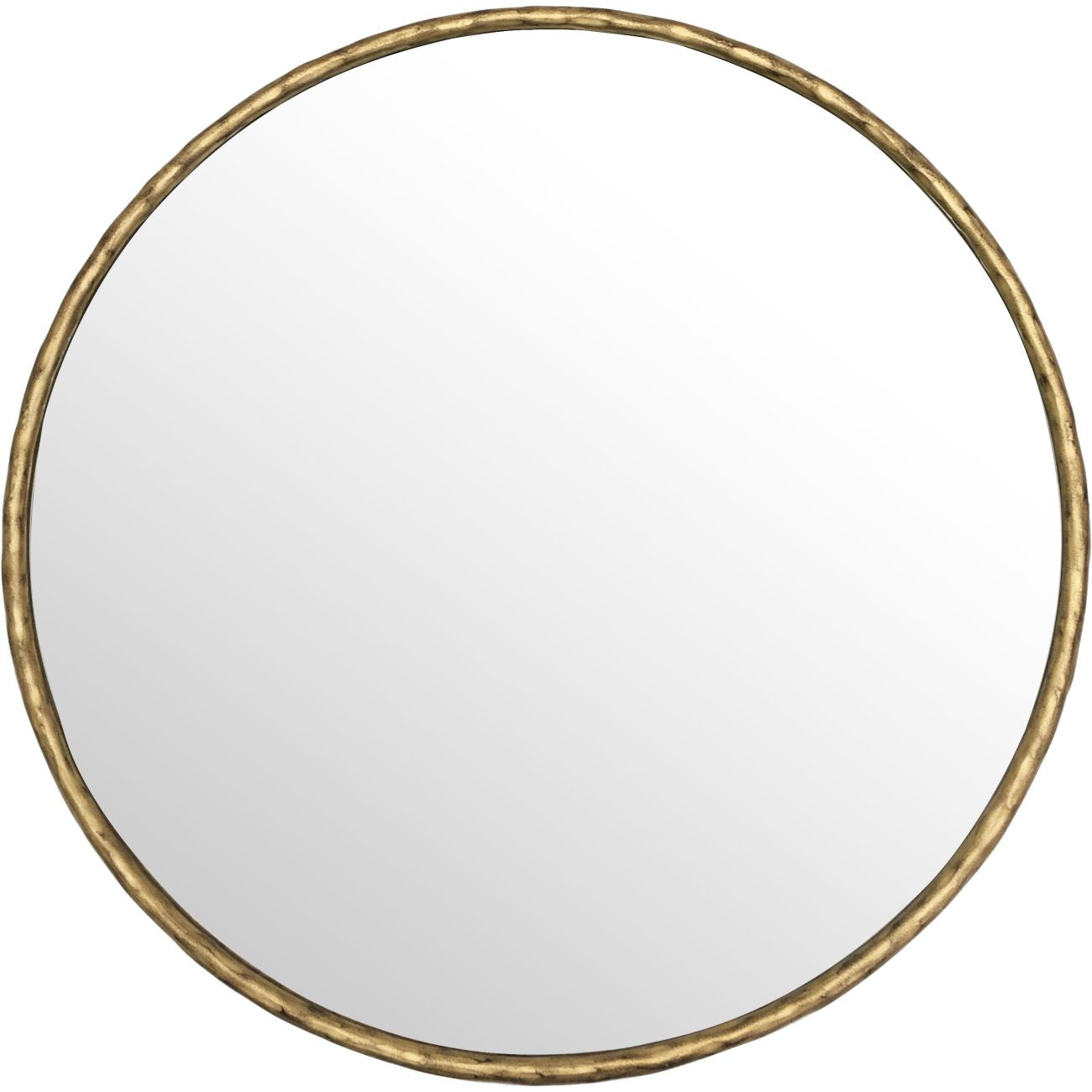 Patterdale Round Mirror Aged Champagne Finish