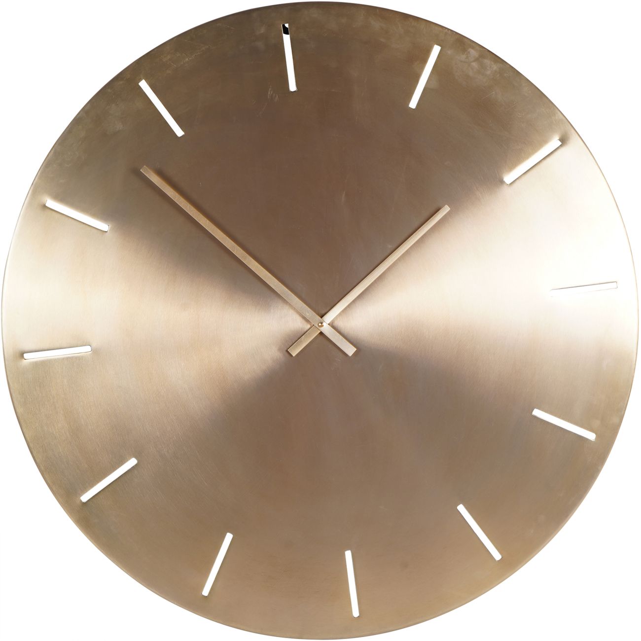 Santa Cruz Gold Metal Wall Clock