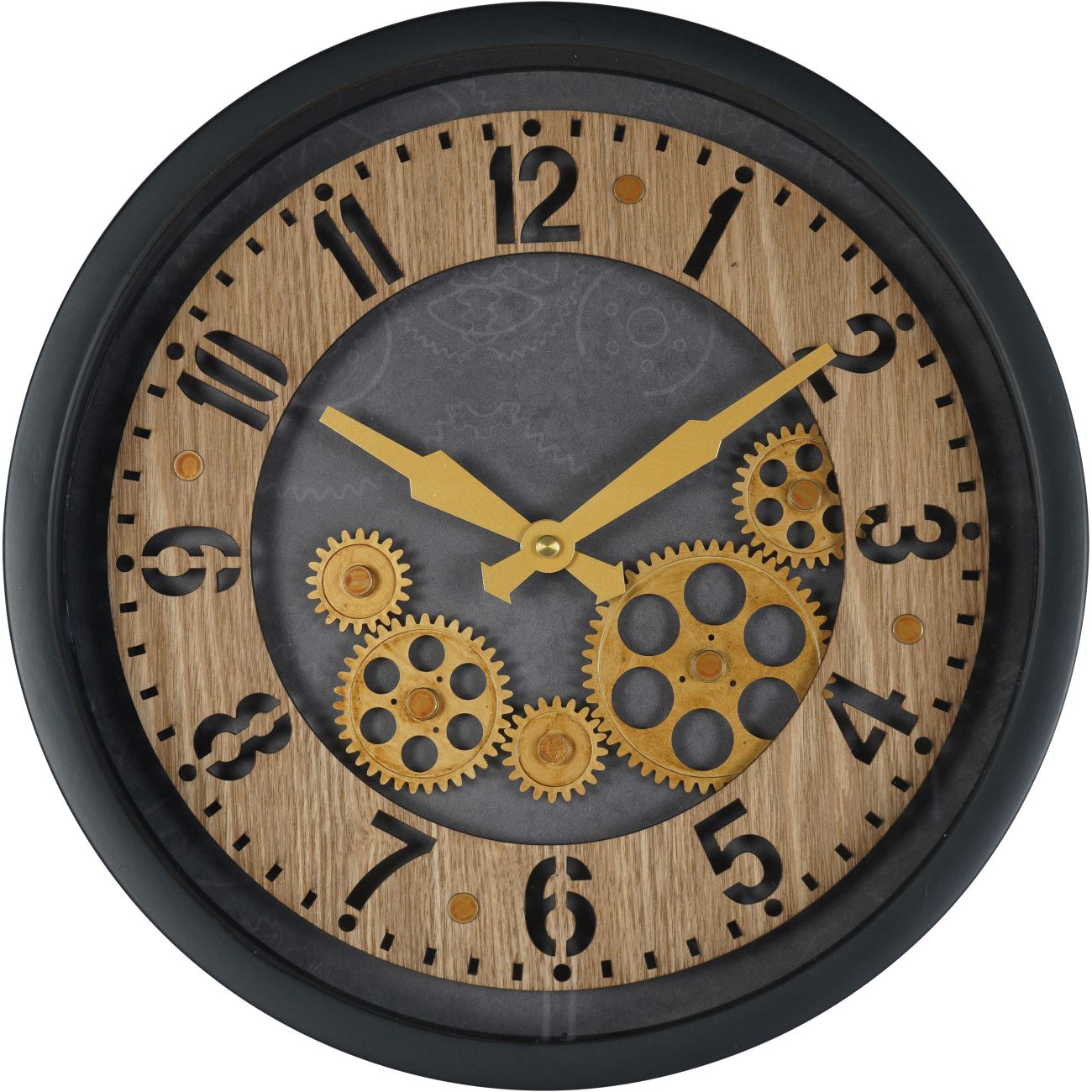 Palladium Mini Dials Clock Black