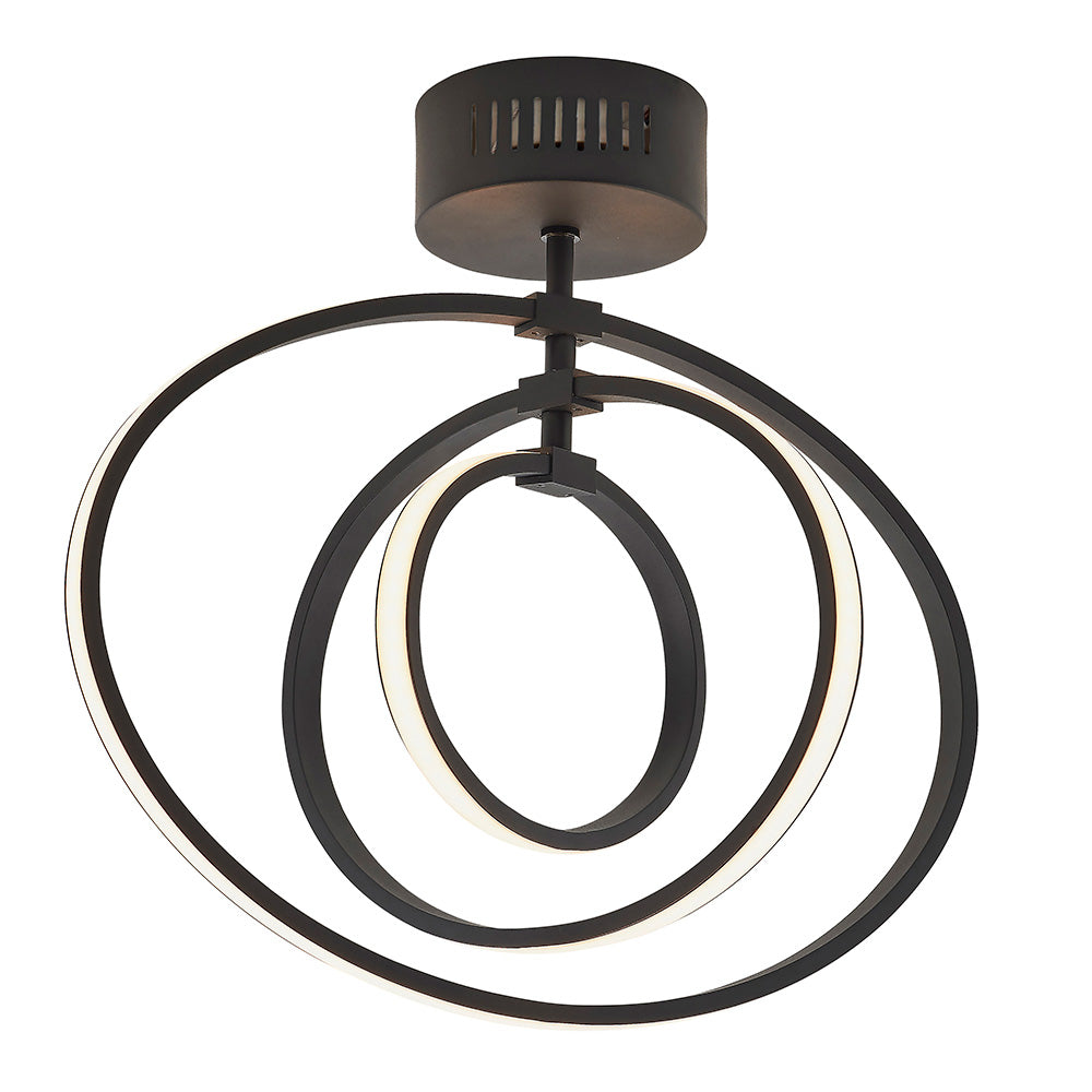 Black Flush Hoop Light