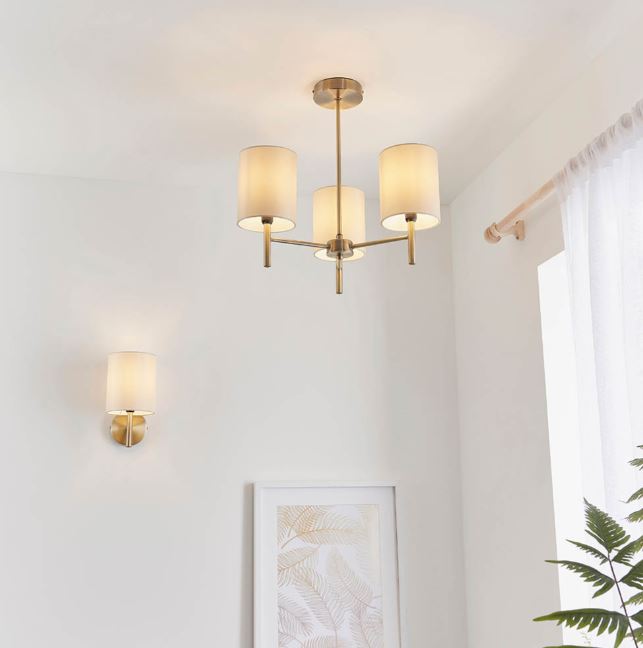 Brio 3 Light Semi Flush