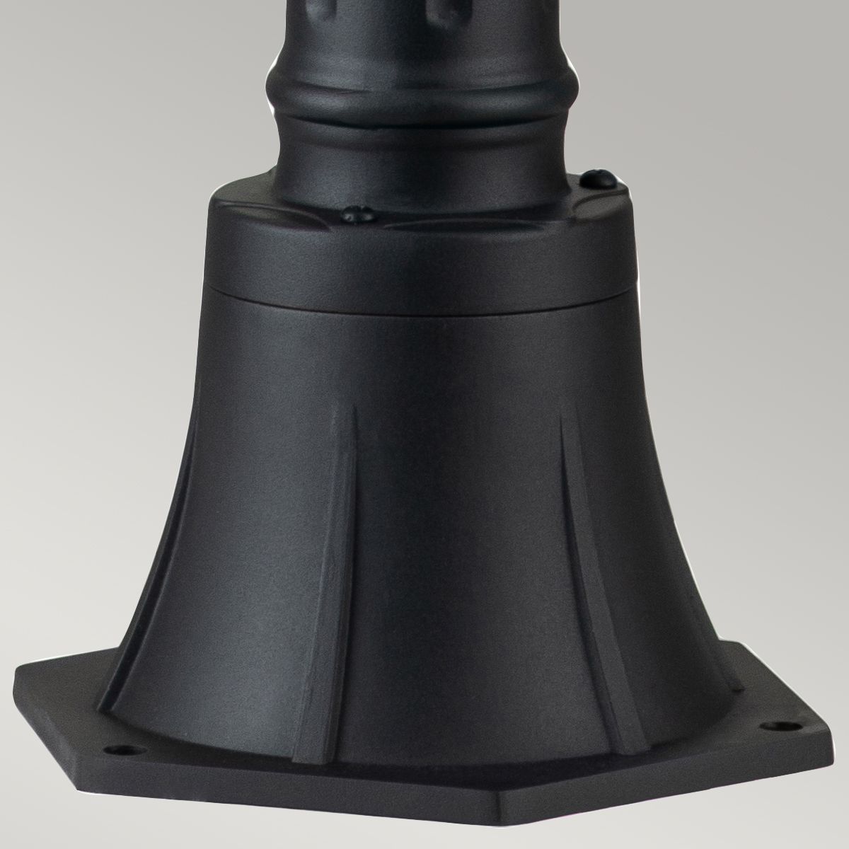 2 Light Pillar Lantern In Museum Black Finish IP44